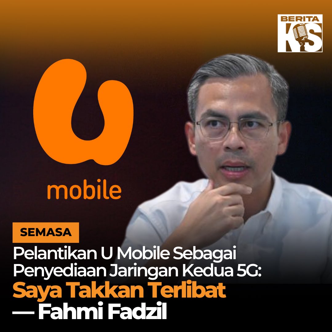 Menteri Komunikasi, Fahmi Fadzil dalam sidang Parlimen hari ini menjelaskan beliau dan timbalannya tidak terlibat dalam pelantikan U Mobile sebagai pengendali jaringan 5G kedua negara.

Sebaliknya kata beliau, pelantikan U Mobile dibuat secara bebas oleh Suruhanjaya Komunikasi