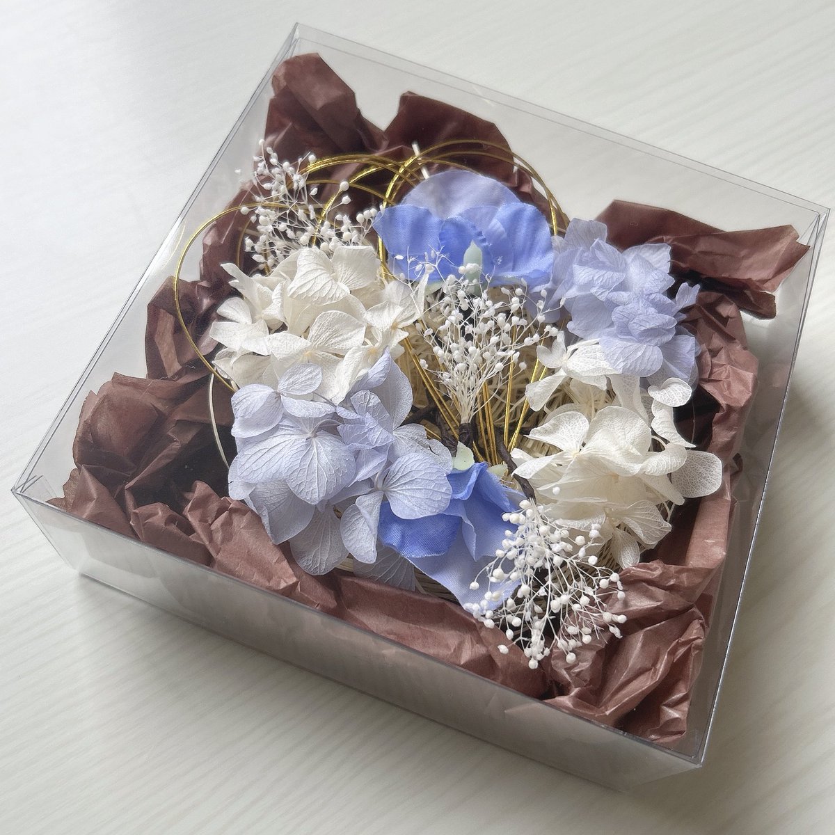 #見た人も何か無言で青い何かをあげる