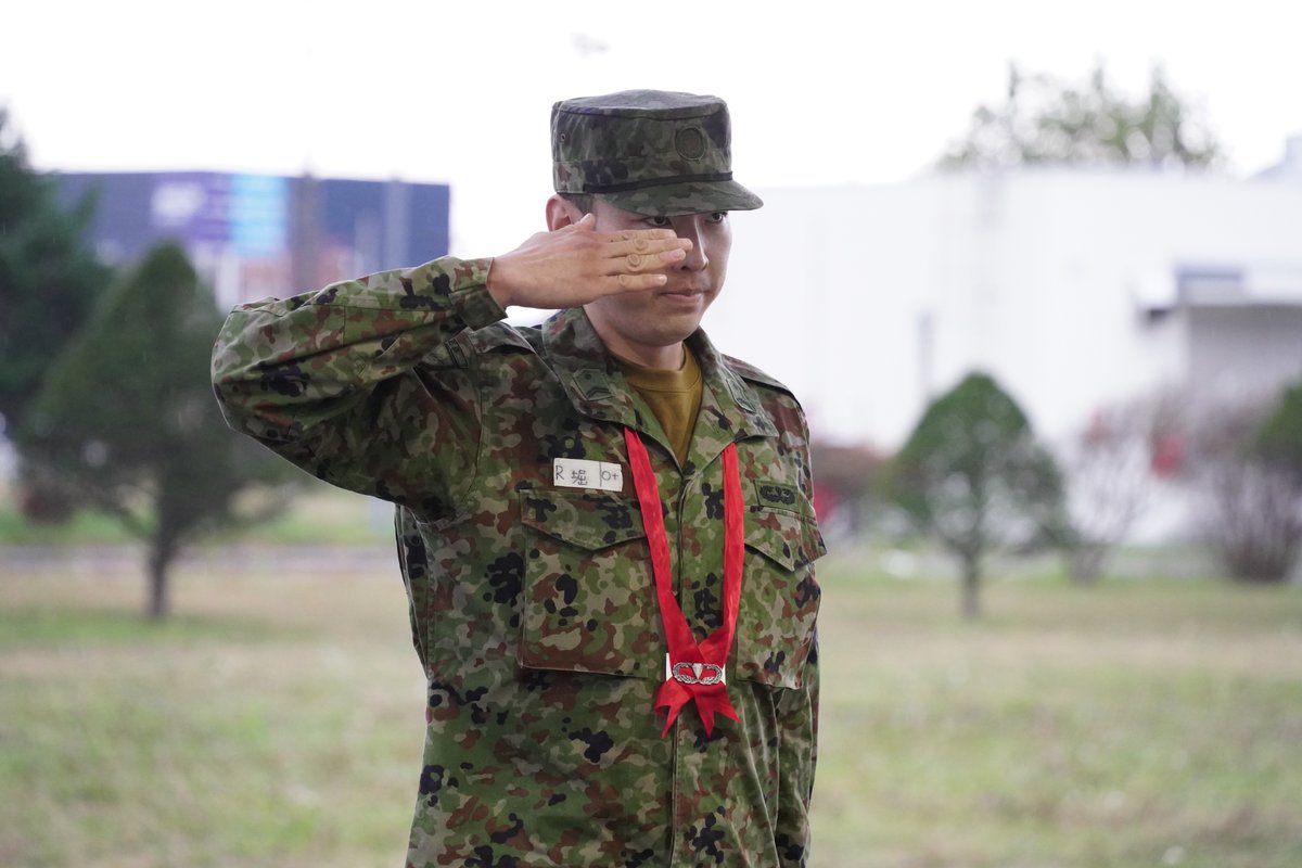 レンジャー帰還式】 第13施設群第360施設中隊の堀2曹が、全ての