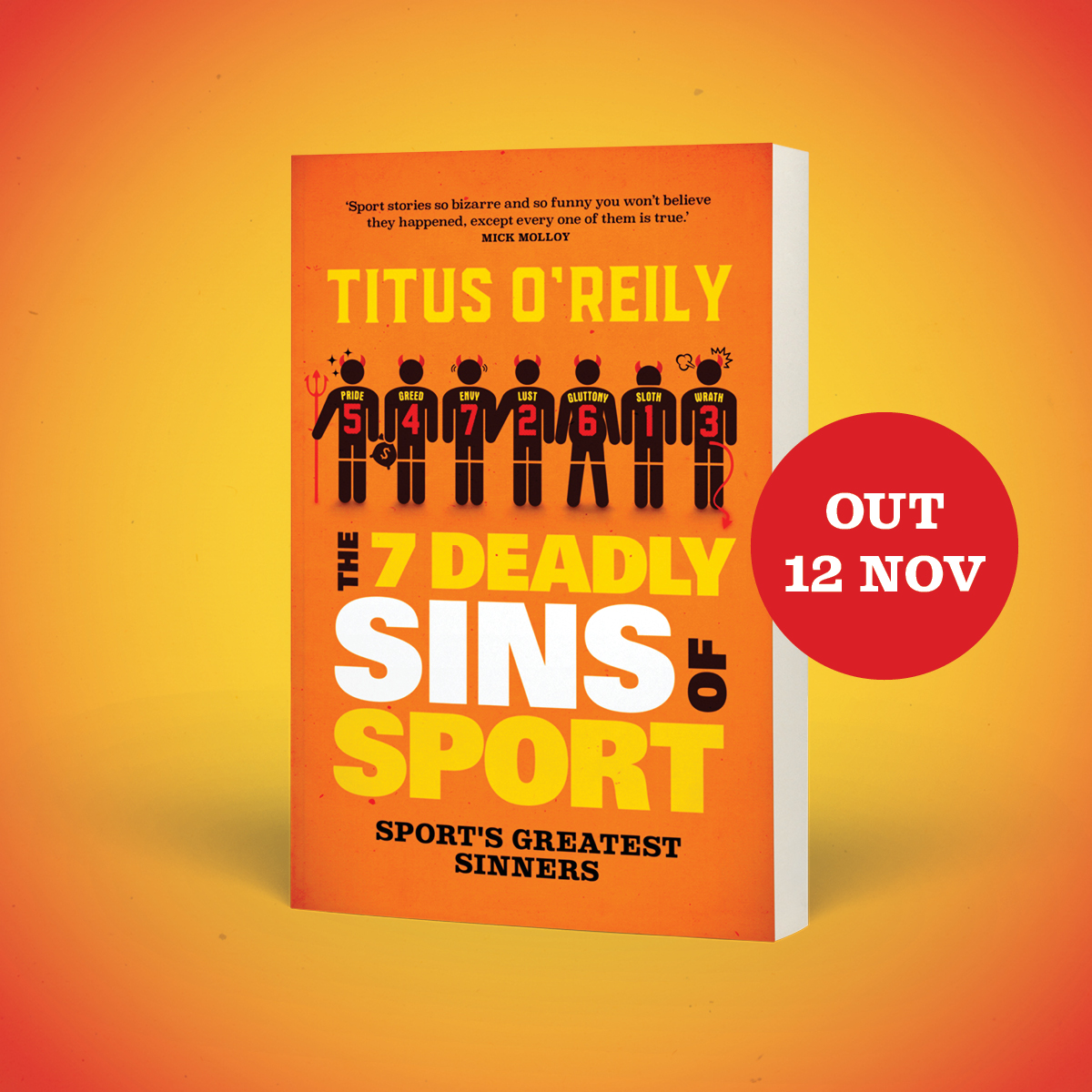 TitusOReily's tweet image. I am very excited to announce that my new book is coming out next Tuesday, November 12th. It's a look at the biggest sinners in the history of sport. It is available at all good book stores.
Perfect gift for the uncle you don't know that well this Christmas.