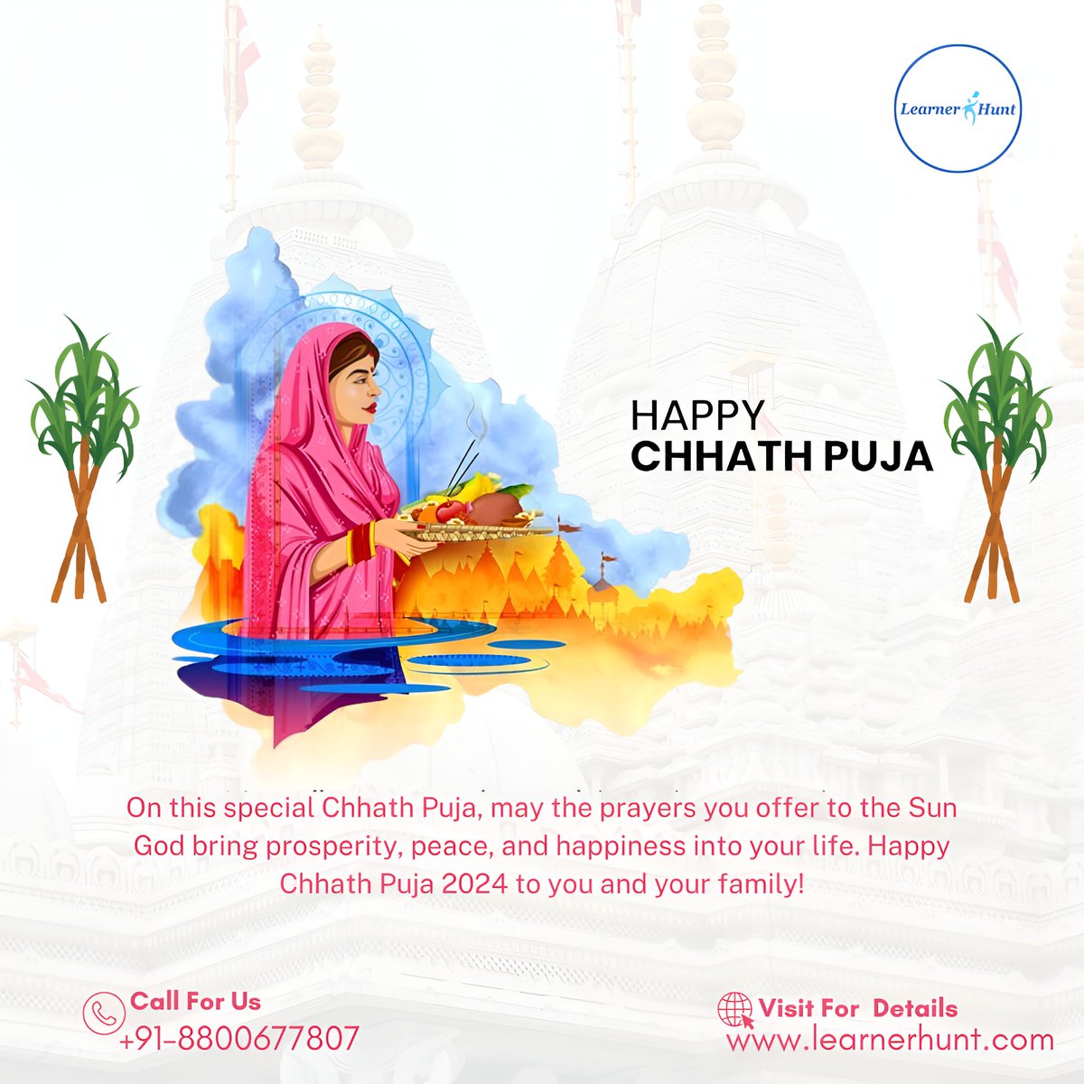 learnerhunt's tweet image. Happy Chhath Puja 2024! May all your life be filled with happiness and this Chhath you and your family are blessed with all the prosperity.

#chhathpuja2024  #Learnerhunt  #chhathmahaparv #chhathpooja