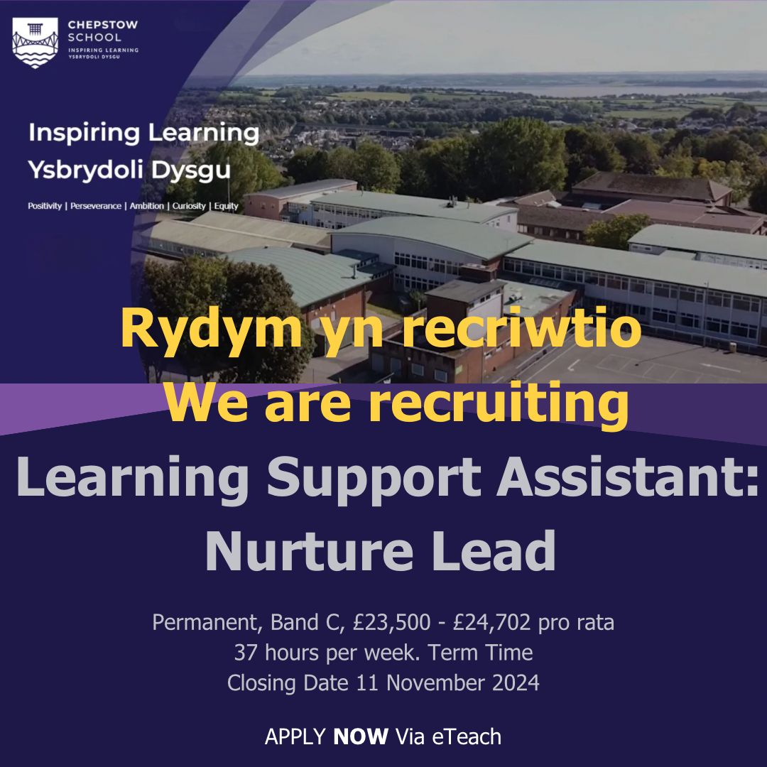 Come and join our team! #teamchepstow