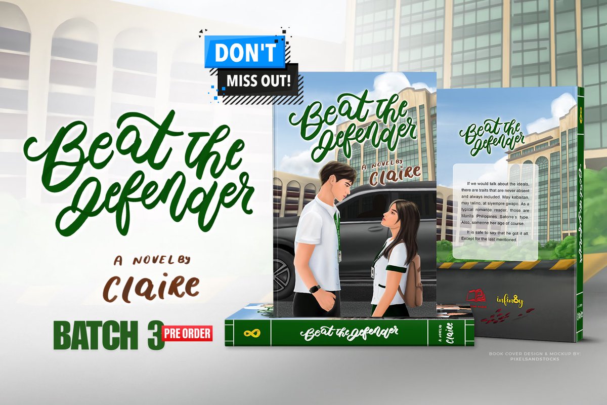TheTalkingPages's tweet photo. Don’t Miss Out‼️ Beat the Defender by Claire a.k.a. @chastiece is still open for pre-order. All previous batches SOLD OUT, and there won’t be any extra copies, so don’t wait!

Follow Claire on Wattpad: https://t.co/jEZRqBegyM

Exclusively at Talking Pages 📚✨

#Wattpad #BooksPh https://t.co/4og3YPUN21