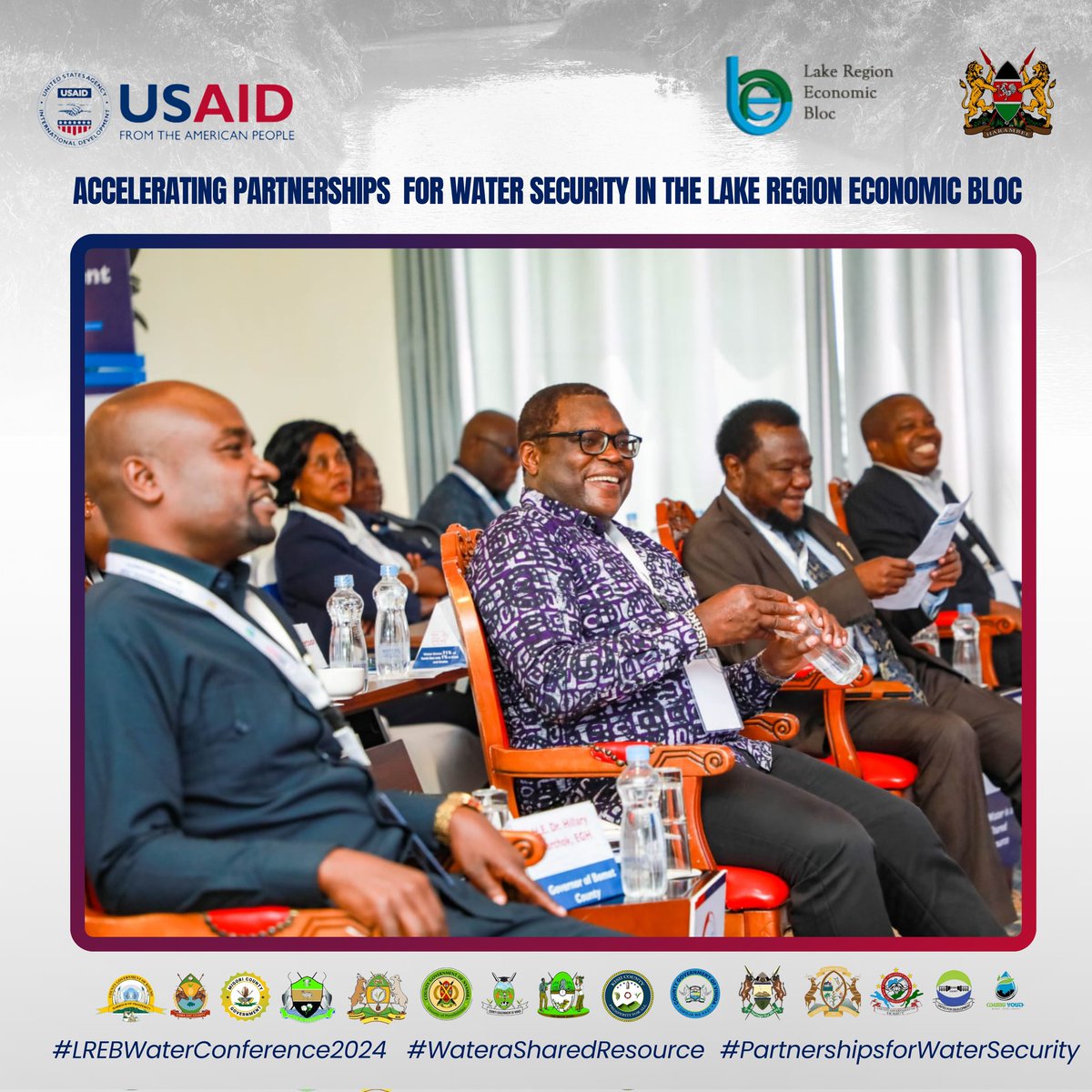 Partnerships for Water Security in the lake Region Economic bloc.

#LREBWaterConference2024
#PartnershipsforWaterSecurity
#WateraSharedResource