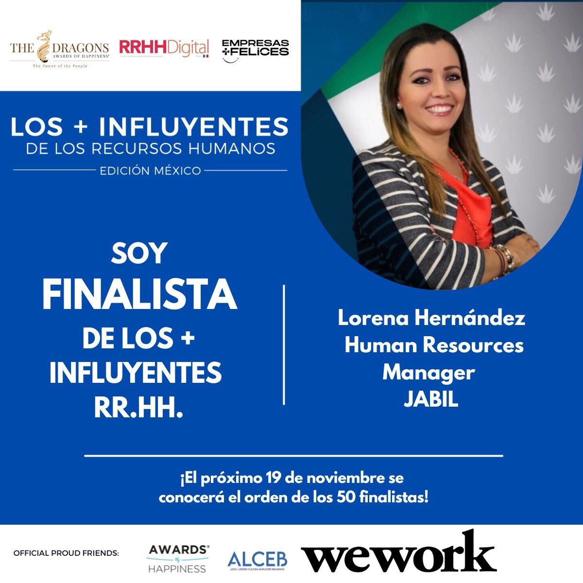 LorenaHdezP's tweet photo. 🏆 He sido seleccionada como finalista en la segunda edición de los premios: “Los Más Influyentes de RRHH de 2024 en México” 

Más detalles: https://t.co/rPo4ZO2OO6

#LosMasInfluyentes #RecursosHumanos #Talento #rrhhdigital #awardsofhappiness #FuturoRRHH https://t.co/vzhLgVorhS