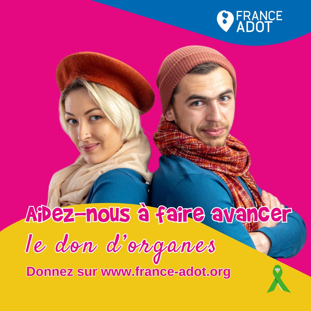 💝 C'est parti ! La campagne d'appel à la générosité de France ADOT est lancée 💝
66% de déduction d'impôts ! 140 € dépensés, c'est 48 € à votre charge.
Rejoignez-nous dans ce mouvement pour la vie 🙏 #EnsemblePourLaVie #DonDOrganes #FranceADOT #Solidarité #Sensibilisation