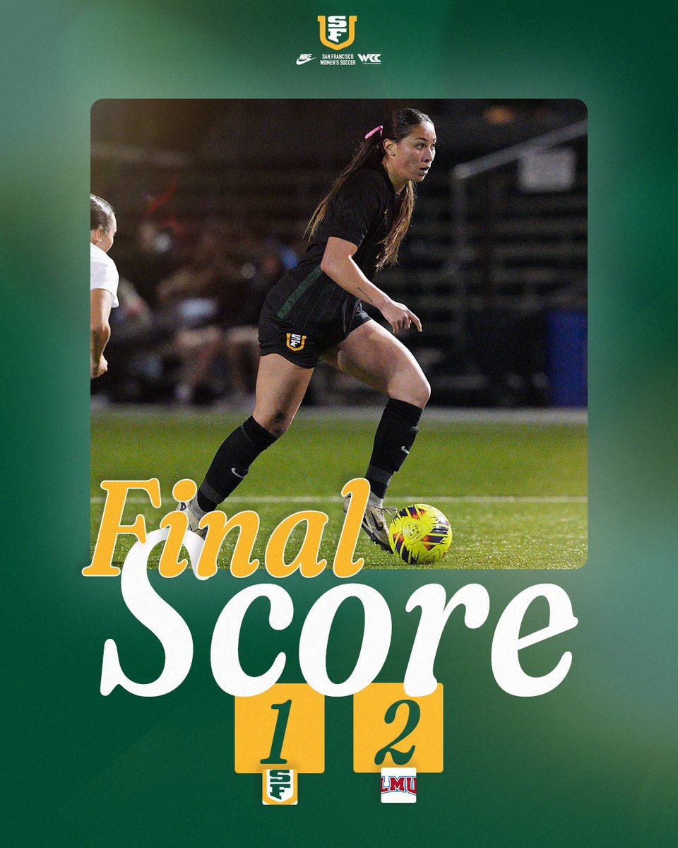 Tonight's final from Sullivan Field.

#USFDons | #WCCsports