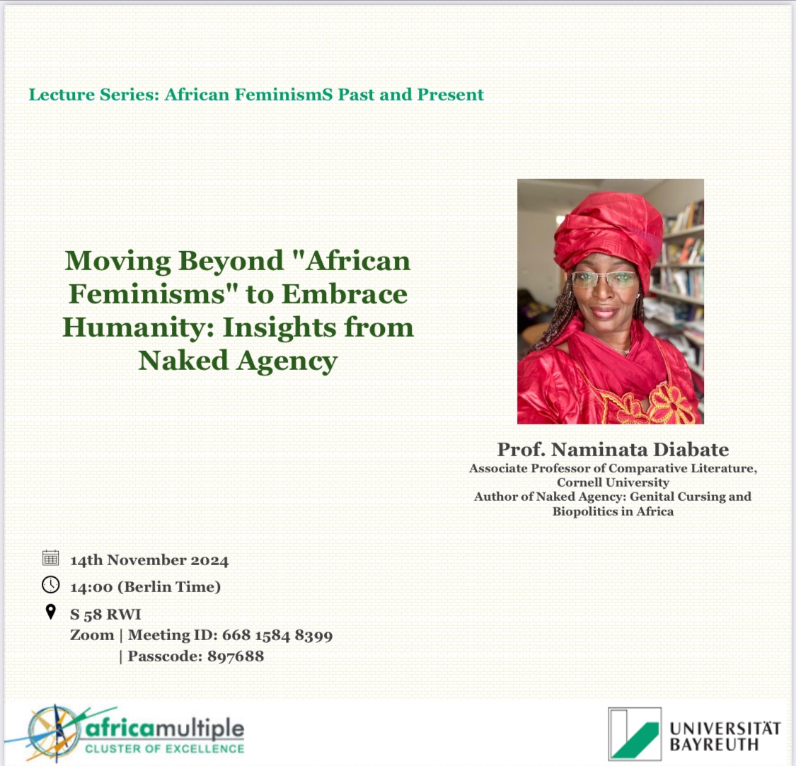 Serawit BDebele (@serawitbdebele) on Twitter photo Meanwhile, let me draw your attention to this lecture by <a href="/NaminataDiabate/">Naminata Diabate</a> next week. Diabate draws insight from her amazing booked Naked Agency to think through the political and analytical frameworks of African feminisms. Meanwhile, let me draw your attention to this lecture by <a href="/NaminataDiabate/">Naminata Diabate</a> next week. Diabate draws insight from her amazing booked Naked Agency to think through the political and analytical frameworks of African feminisms.