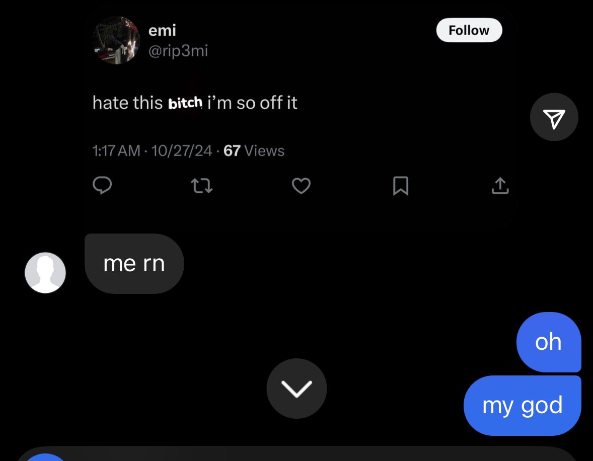 rip3mi's tweet photo. he’s matching my freak a little too well😟 https://t.co/bpXkr8KF4j