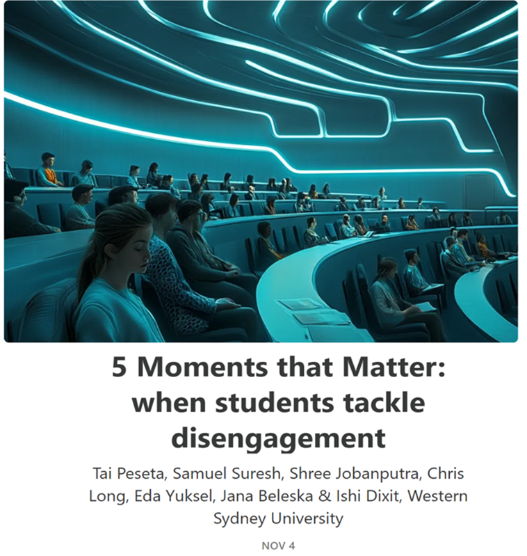 Sally Kift (@kiftsally) on Twitter photo 🚨In my #NeededNowLT series w @jasonmlodge
<a href="/westernsydneyu/">Western Sydney University</a> <a href="/tpeseta/">A/Prof Tai Peseta</a> <a href="/wsu_sap/">WSU Student Partners</a> <a href="/SamuelS_1999/">Samuel Suresh</a>+++
👇5 Moments that Matter(5MtM)
Students reimagine learning 2 tackle disengagement
-Easy 2 b transactional & outsource
-"Much harder to keep choosing engagement"
👍
needednowlt.substack.com/p/5-moments-th… 🚨In my #NeededNowLT series w @jasonmlodge
<a href="/westernsydneyu/">Western Sydney University</a> <a href="/tpeseta/">A/Prof Tai Peseta</a> <a href="/wsu_sap/">WSU Student Partners</a> <a href="/SamuelS_1999/">Samuel Suresh</a>+++
👇5 Moments that Matter(5MtM)
Students reimagine learning 2 tackle disengagement
-Easy 2 b transactional & outsource
-"Much harder to keep choosing engagement"
👍
needednowlt.substack.com/p/5-moments-th…