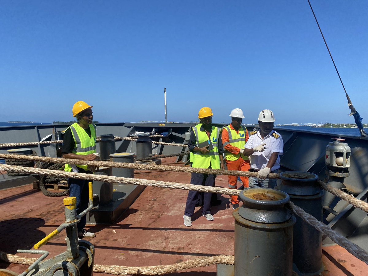 Students of C3MO visited M.V. Graphene on 22.10.24 for their cargo work practical assessment. A huge thanks to the management of <a href="/stateshippingmv/">Maldives State Shipping (MSS)</a> for their invaluable support. #MNU #MaritimeStudies #FutureMariners