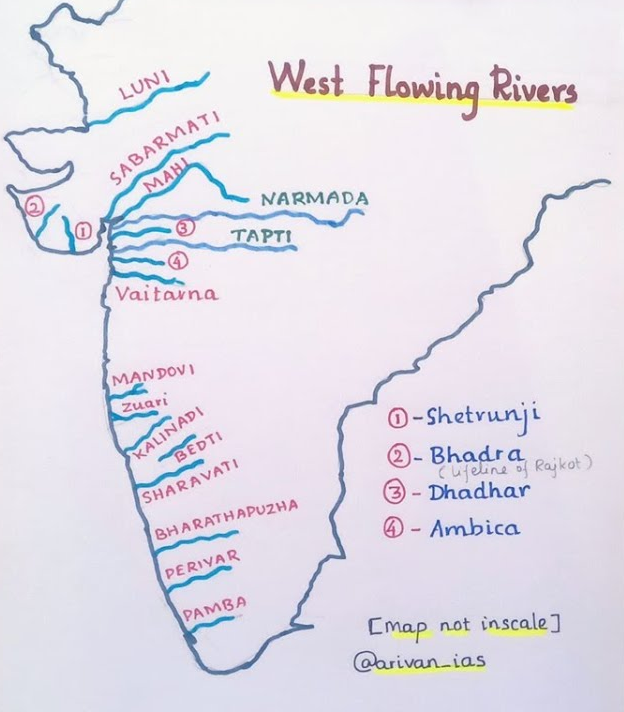 kavitha129's tweet photo. #DoYouKnow
The two main west flowing rivers in #India the #Narmada and the #Tapti, do not form deltas.
They flow through faults (linear rift, rift valley, trough) created by the bending of the northern peninsula during the formation process of the Himalayas https://t.co/hdu3ObAioB