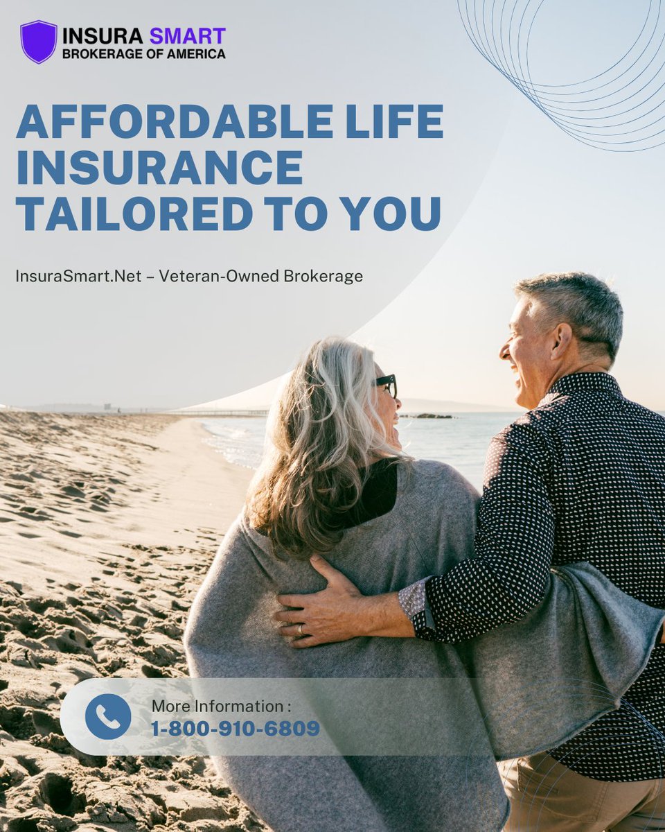 Insurasmartnet's tweet image. Affordable, reliable life insurance shouldn’t be out of reach. At InsuraSmart.Net, we’re committed to finding policies that protect your family without breaking the bank. Let our licensed professionals guide you every step of the way. 📷📷Request a free consultation today