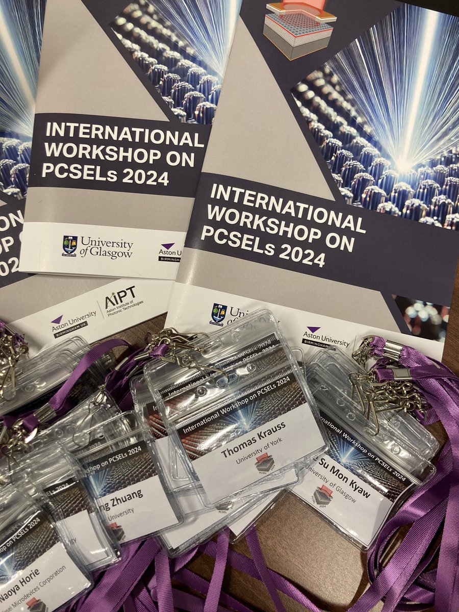 Natalia Manuilovich (@nmanuilovich) on Twitter photo Final early morning preparations for today’s <a href="/PCSELworkshop/">International Workshop on PCSELs 2024</a> we are hosting at <a href="/AstonPhotonics/">Aston Institute of Photonic Technologies</a>
Fantastic speakers, so many people registered, exciting! Final early morning preparations for today’s <a href="/PCSELworkshop/">International Workshop on PCSELs 2024</a> we are hosting at <a href="/AstonPhotonics/">Aston Institute of Photonic Technologies</a>
Fantastic speakers, so many people registered, exciting!