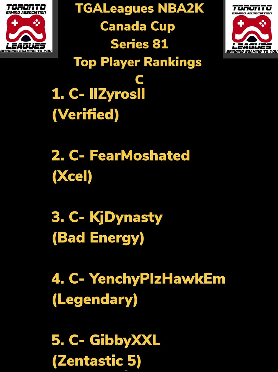 TGALeagues tweet media