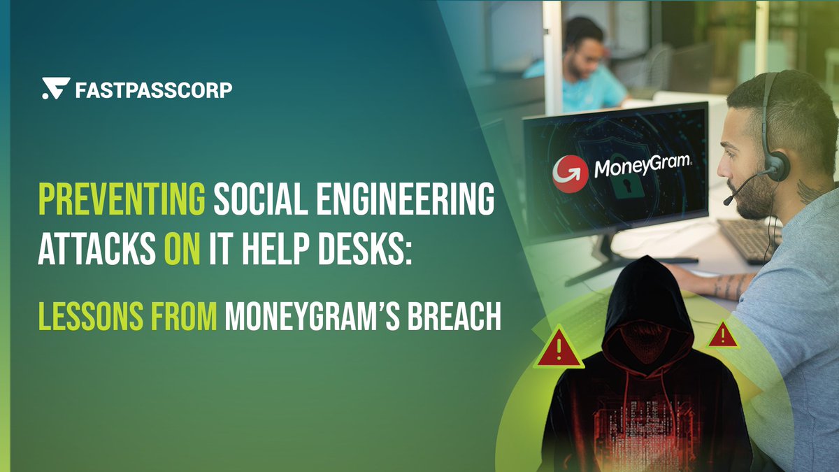 FastPassCorpAS's tweet image. 🚨 Another day, another data breach. MoneyGram’s IT help desk was targeted in a social engineering attack that shut down operations for five days. Is your help desk safe?

Learn how to secure your front line against social engineering in our latest blog: bit.ly/48AQmMd…