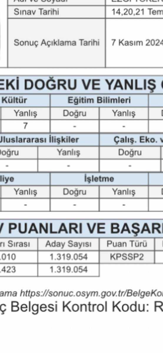 Sevgili <a href="/OSYMbaskanligi/">ÖSYM</a> söyler misiniz 23 Ağustosta açıkladığınız aday sayısı ile bugun tekrar hesaplanmış (!) puanları açıkladığınız ekrandaki aday sayısı neden birbirini tutmuyor . Neden aday sayısı arttı ? 4 sorusu iptal olan sınavda sıralamamın hiç bir şekilde değişmemesi??