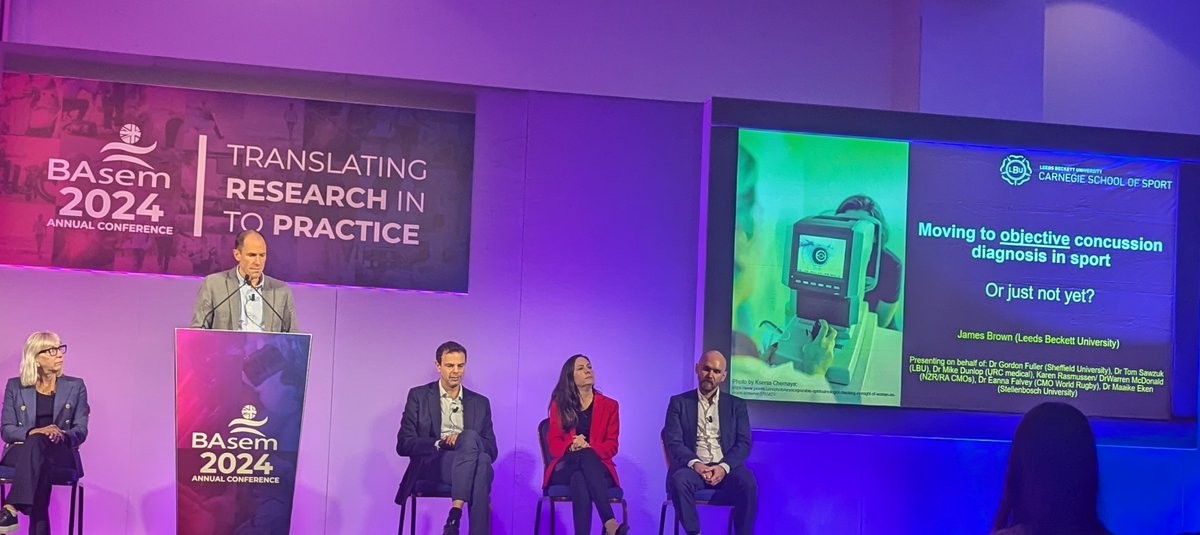 BJSM_BMJ's tweet image. Concussion: changing the game #TeamCare 🏈 Fascinating update on how we can protect athletes' brains #BASEMConf24

🧠 Latest in biomarkers and challenges in diagnosis
🧠Updates in NRL- "the sooner they're off the sooner they're better" #ActiveCare
🧠 Risks in American Football,