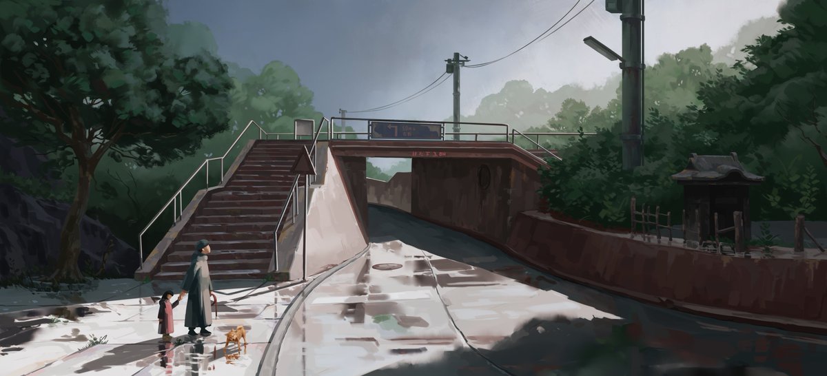 zazou_art's tweet image. Hi everyone, I&apos;m currently looking for a job in animation or video game studios for background painting, environment design, colour and lighting.

Here are my social contacts:

Artstation: lnkd.in/edNyFiem
Website: simonputzart.com

contact: simonputzart@gmail.com