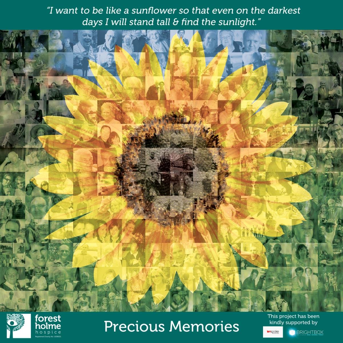 ForestHolme's tweet photo. In 2017, Charity of the Year partners @MarketingB4B helped create this beautiful sunflower mosaic of precious memories. #ThrowBackThursday #30thanniversary #30YearsOfCare https://t.co/YsznZtqXWS