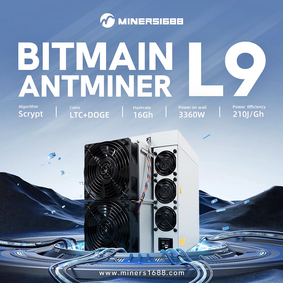 ElvaQian1's tweet photo. 🐜#Antminer L9 16G
⛏Mining LTC & Doge
💰Daily profit $38.32
Contact me to book miners for you!
📞Whatsapp :+86 189 2604 7026
✈️Telegram:@Minersale1Elva
#mining #miner #miningcrypto #litecoin #dogecoin #miningequiment #asic #miningmachine #antminer #L9 #miners1688 #scrypt https://t.co/smiQHjQ5mm