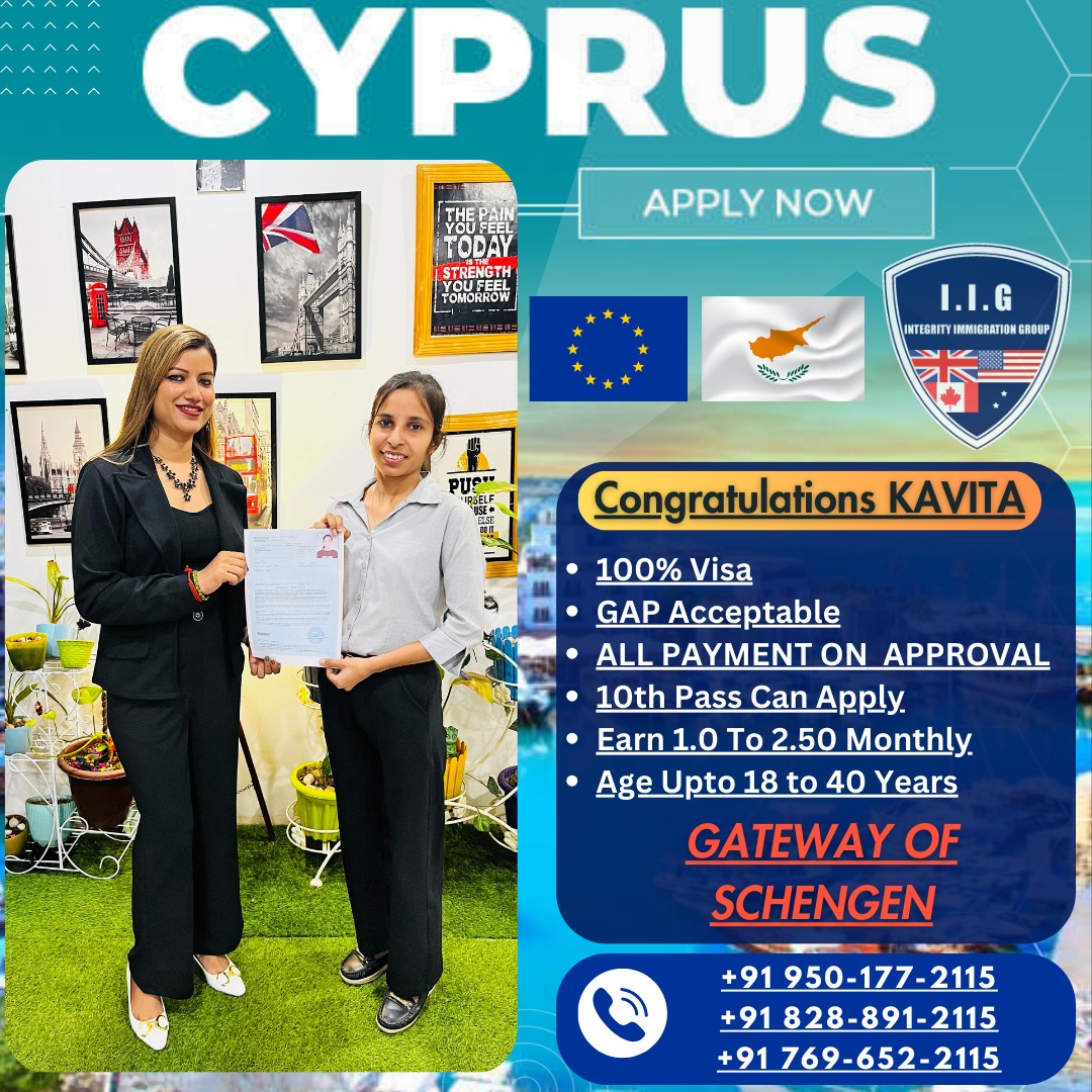 IntegrityImmigr's tweet photo. #Congratulations KAVITA and best of luck for your brighter future from team #integrityimmigrationgroup
+91 828-891-2115
+91 769-682-2115
+91 950-177-2115
#Cyprus
#europe #schengen #workstudy #gatewayofschengen #ApplyNow #rajveerverma #iigimmigration https://t.co/TcYYwYxTLo