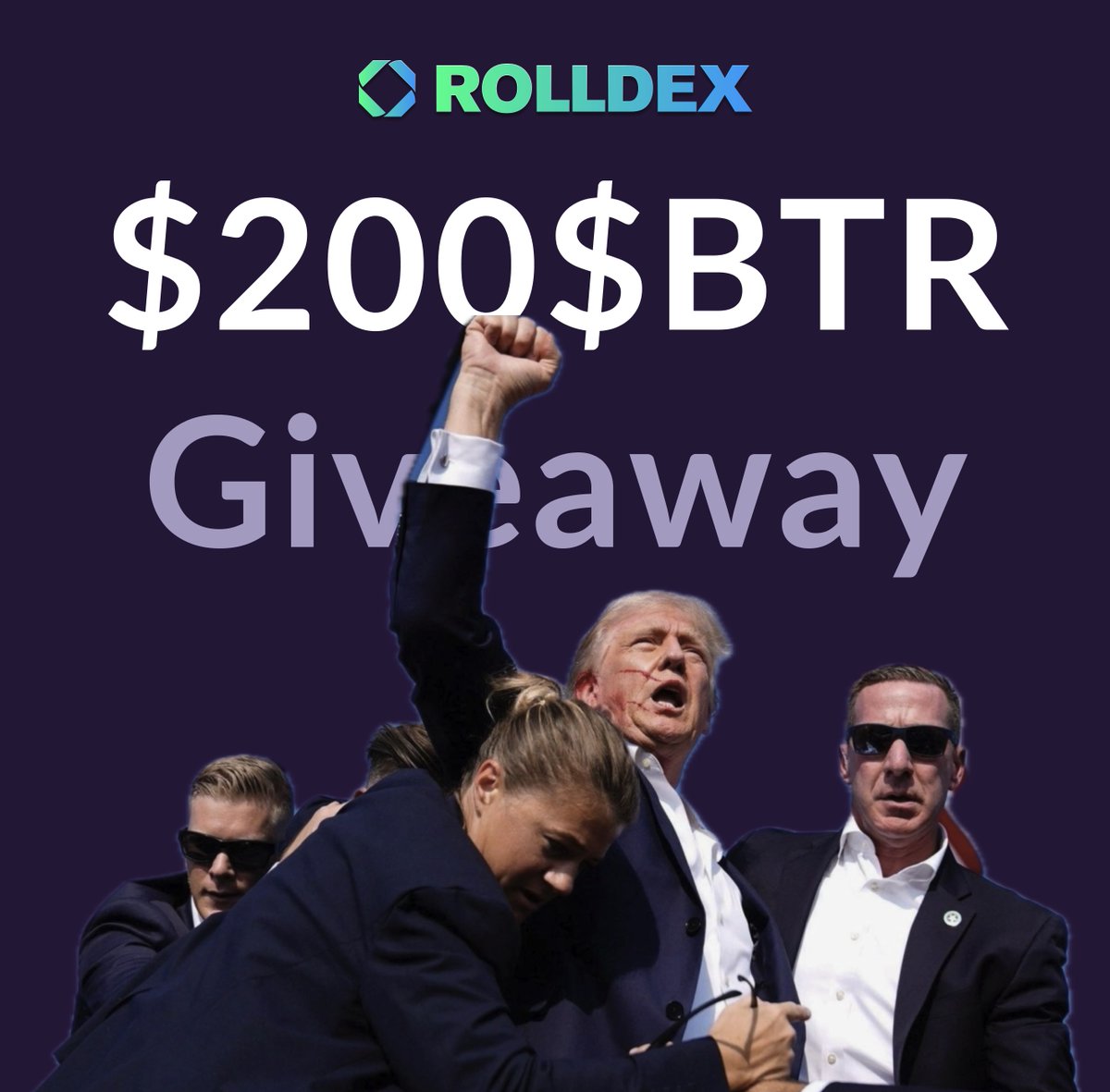 🚀 Celebrating a new era with BTC leading the charge! Congrats to Trump on the big win. 🎉

💰 $200 in $BTR up for grabs for 20 lucky winners!

To enter: 
1️⃣ Follow <a href="/Rolldex_io/">RollX中文</a> 
2️⃣ Like &amp; RT
3️⃣ Comment "Rolling with #RollDex! 🔥"

Don’t miss out on the $1M $BTR trading marathon +
