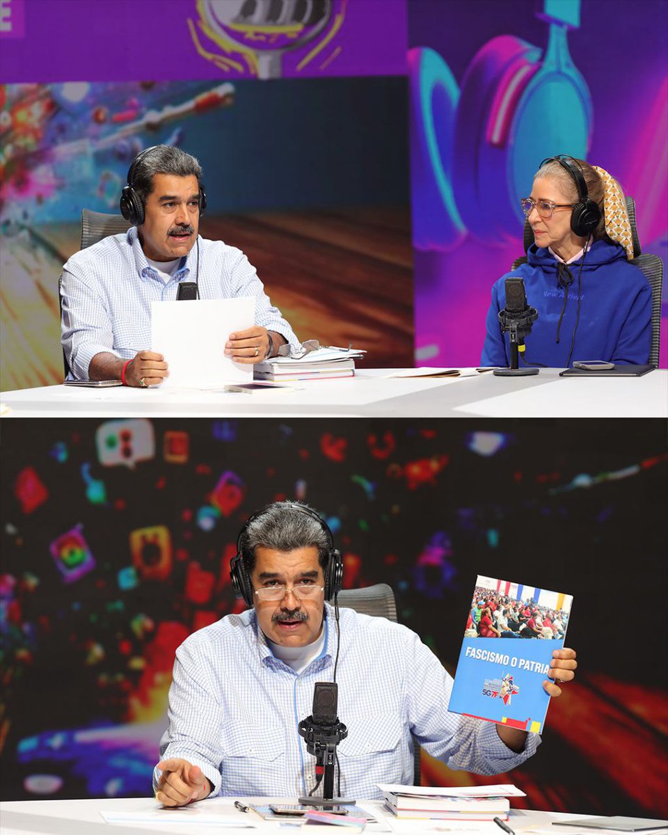 ¡Maduro Live de Repente!
Pdte. <a href="/NicolasMaduro/">Nicolás Maduro</a>:
✅ Pido a cada delegado y al pueblo que ha participado en las #Asambleas para trabajar en esa dirección, con el Plan y la Agenda Concreta de acción por cada una de las transformaciones planteadas.