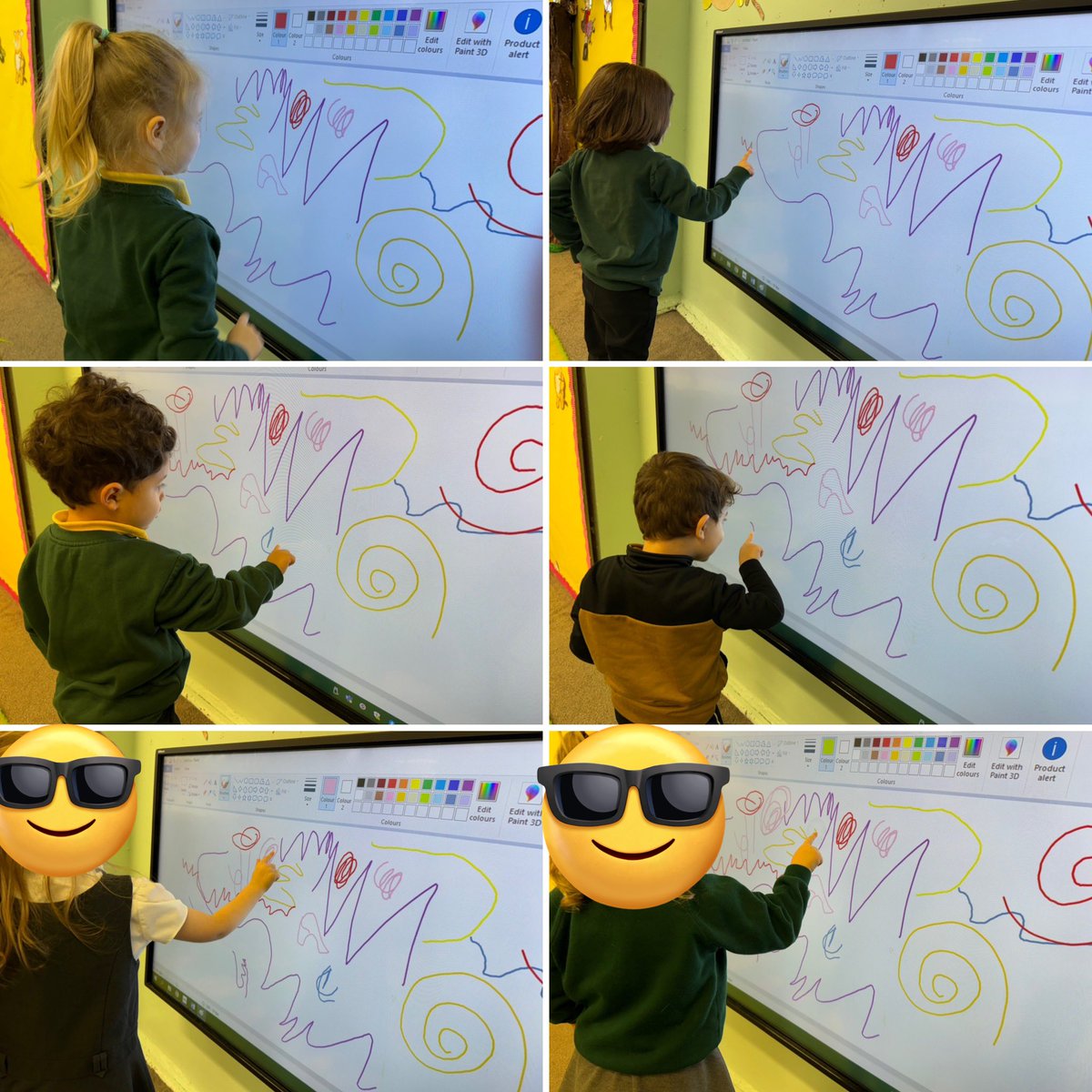 PlasmarlPrimary's tweet photo. 🎇 @PlasmarlNursery collaborated to make a class firework picture using Paint software. Great team work! #PlasDCF #PlasHum #PlasArts https://t.co/pxpukieoPp