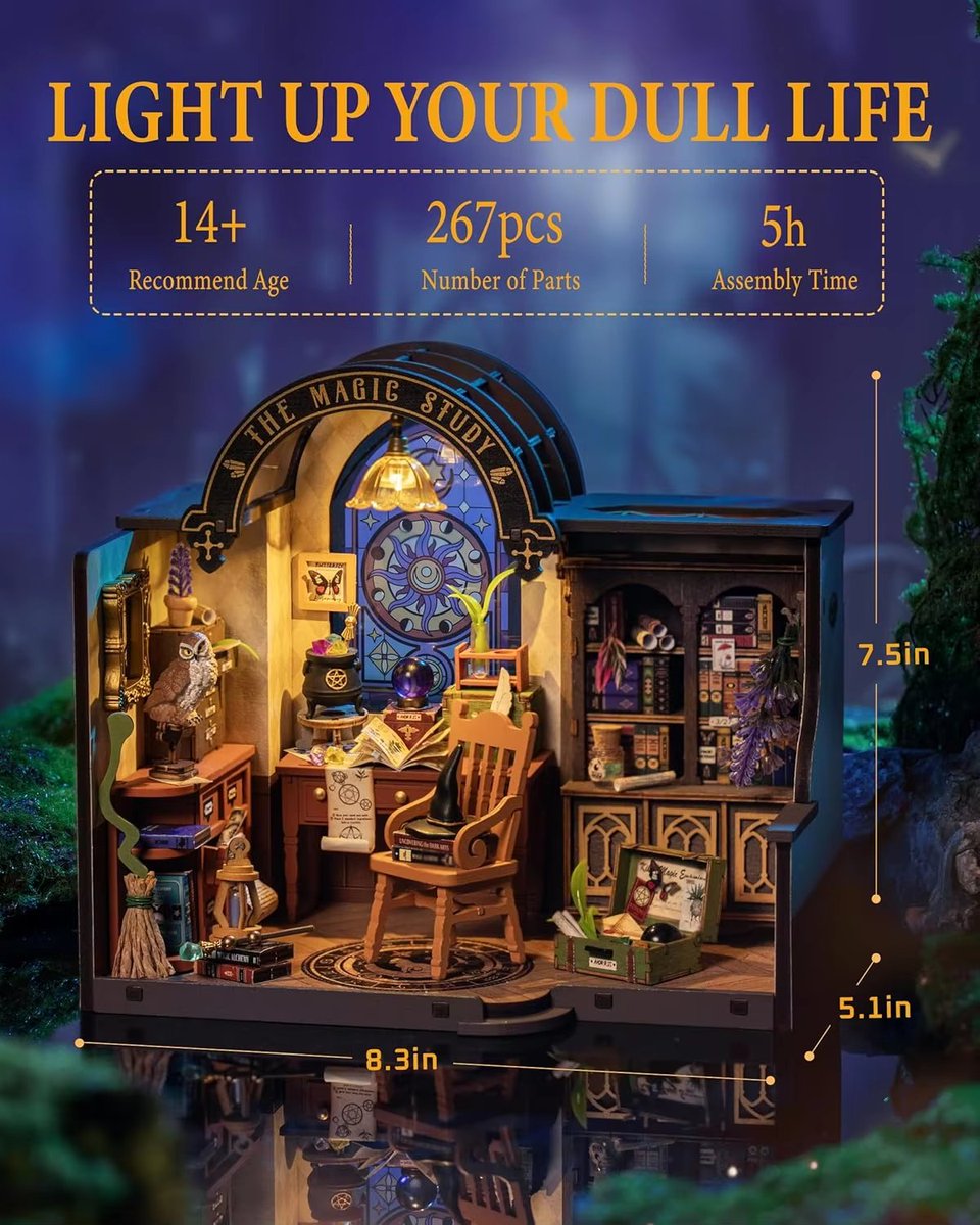 PrinceoRaditya's tweet photo. Immerse yourself in the enchanting world of miniature buildings with this stunning wooden dollhouse model! 
👉 Click &amp; Buy Now! 
https://t.co/FUnfjQqLCn 

🏠 Perfect gift for adults and craft enthusiasts!
#MiniatureHouse #DIY #Robotime #Crafting #LEDLights #Sale https://t.co/m8TzbpO6VA