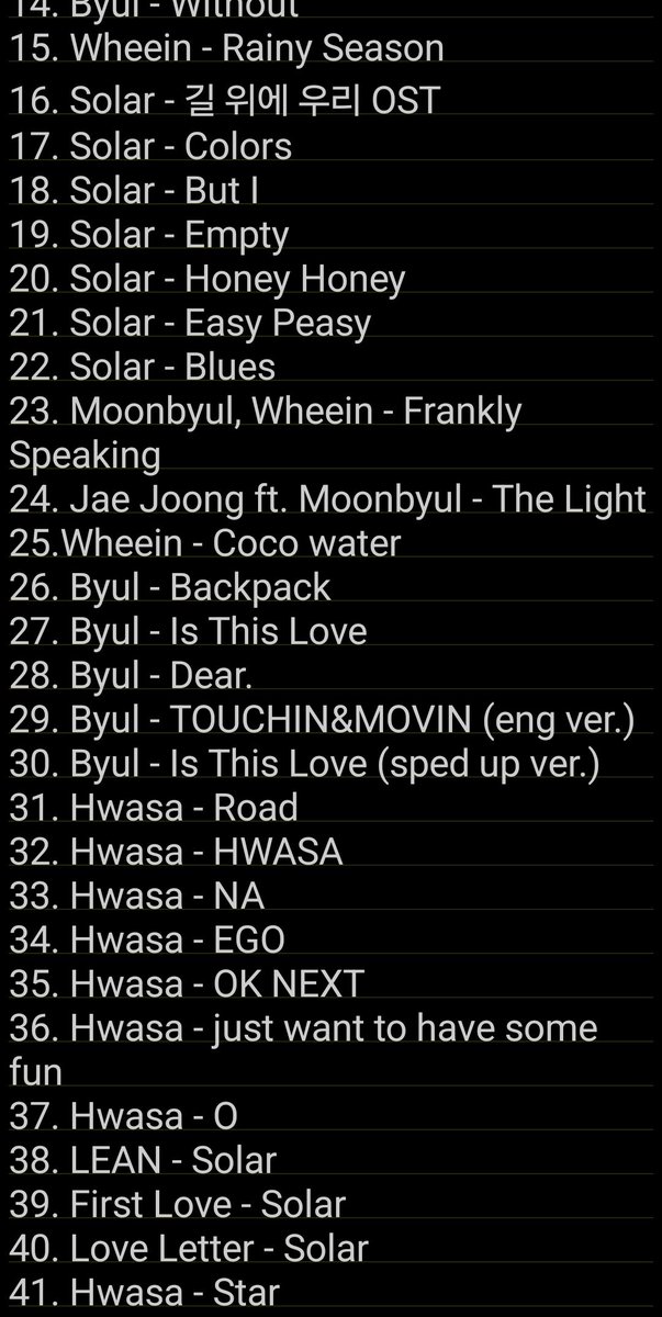 Can u believe we have reached 40 songs released by the mmm girlies this year by November ? 🫂 My music girls i love you all always