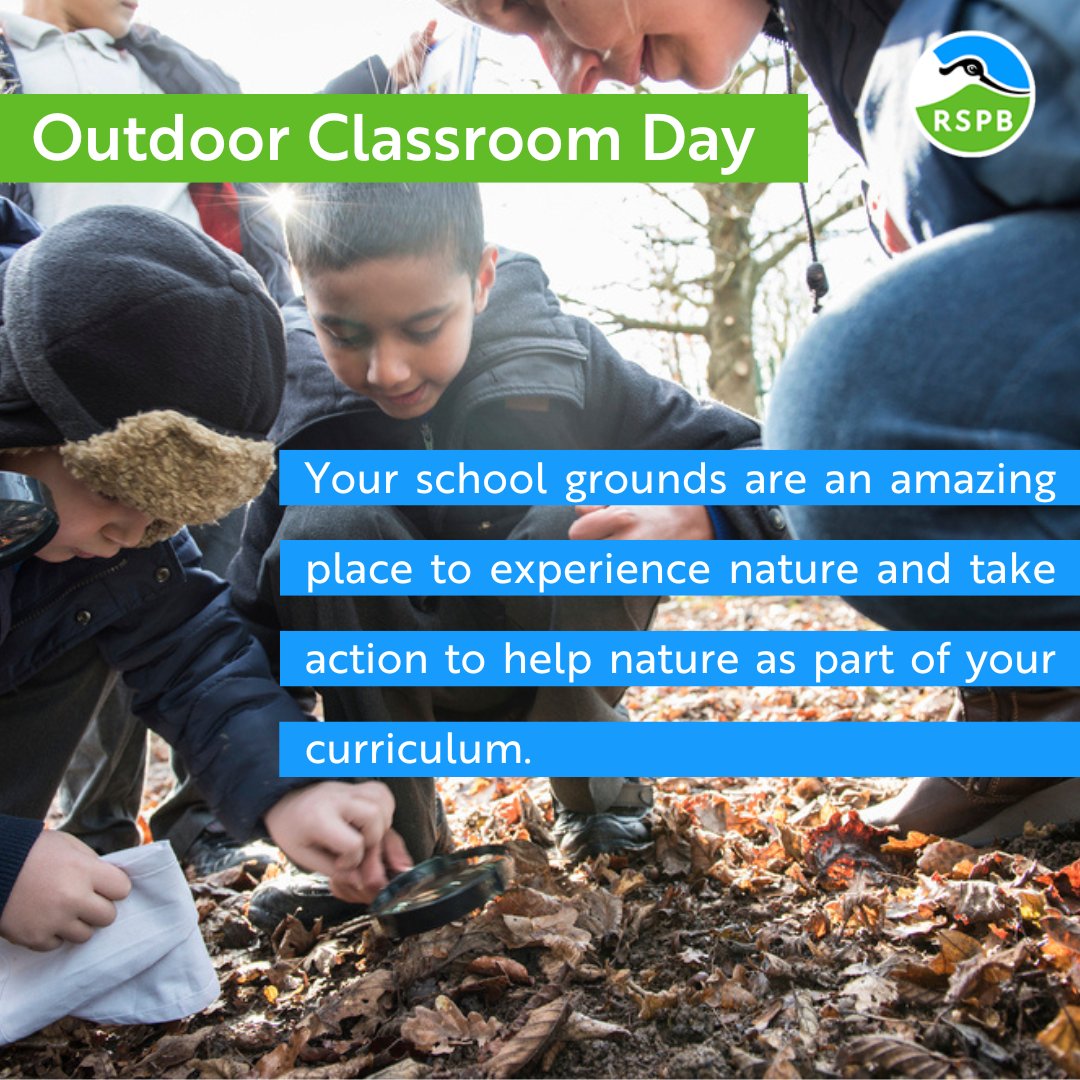 RSPB_Learning's tweet image. Today is #OutdoorClassroomDay 🌳

Building opportunities into your curriculum to get outside in your school grounds and learn through nature helps your pupils to build a connection to the natural world.

#learningthroughnature