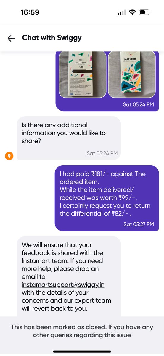 saiyunkta's tweet photo. I have tried to speak to the customer service executives but to no solution.i have emailed as well but the response is negative.below are the screenshots of the chats of which the conversations have been closed all the time from your end without any solution. https://t.co/GZacrpZn5d
