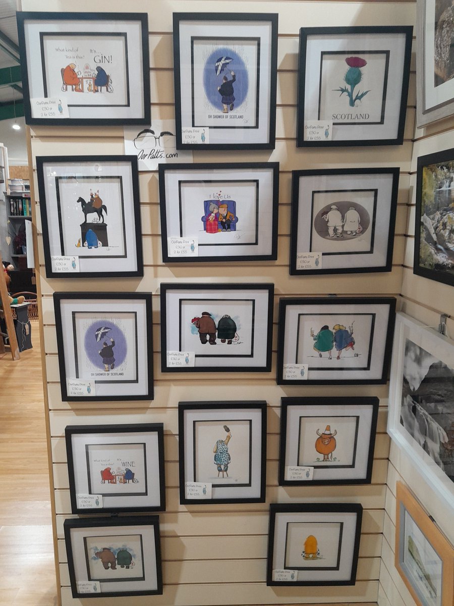 OorParts framed prints and cards are available at the Garrion Bridges, Overtown,  Wishaw #elevenseshour 
OorPatts.com