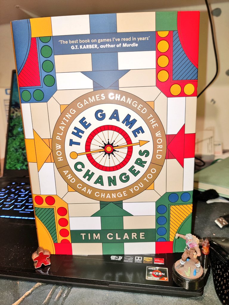 Hey friends. The book I spent the last 3 years working on, The Game Changers, is out in the UK today. It is all about tabletop games - boardgames, card games &amp; roleplaying games - past &amp; present, &amp; how they help make us human. I hope it is interesting &amp; hopeful &amp; you enjoy it.