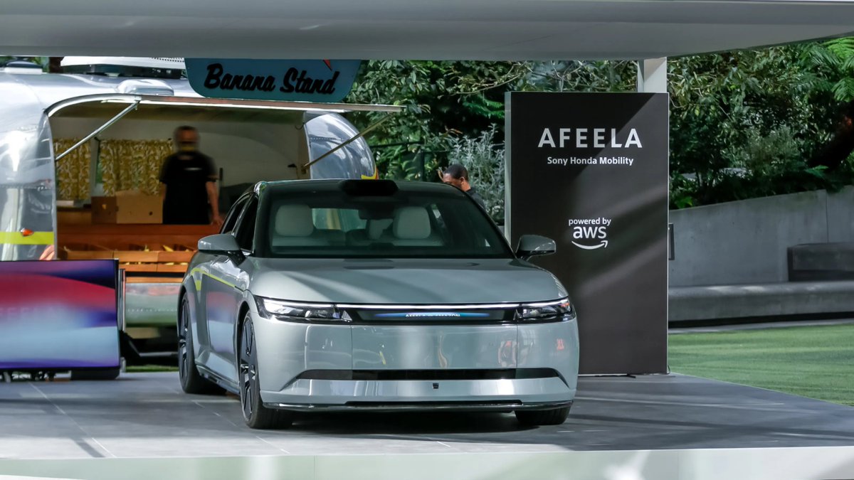 The #AFEELA prototype made an appearance at Amazon HQ in Seattle in partnership with Amazon Web Services (AWS) , collaborating on ways we can use their cloud platform to offer exciting new services to our future customers

shm-afeela.com/en/news/2024-1…
__