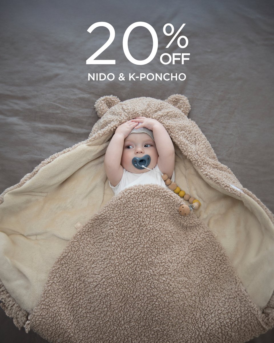 7AMenfant's tweet photo. 🍁 20% Off Baby Wraps: Nido + K-Poncho, 2 days only! The ultimate cozy wrap for baby carriers, bassinets, &amp; car seats—universally adaptable for all your gear. Shop now https://t.co/f8bltoT1Yr https://t.co/SpNjPEp9L1
