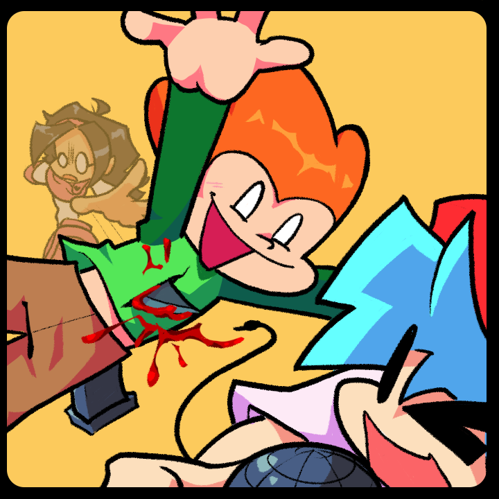 Cxasanova's tweet photo. i haven't drawn the characters from the base game in it's actual style for a looong time...

it's time i show the game that helped me get here, a lil bit of love https://t.co/wv9dWwZoFc