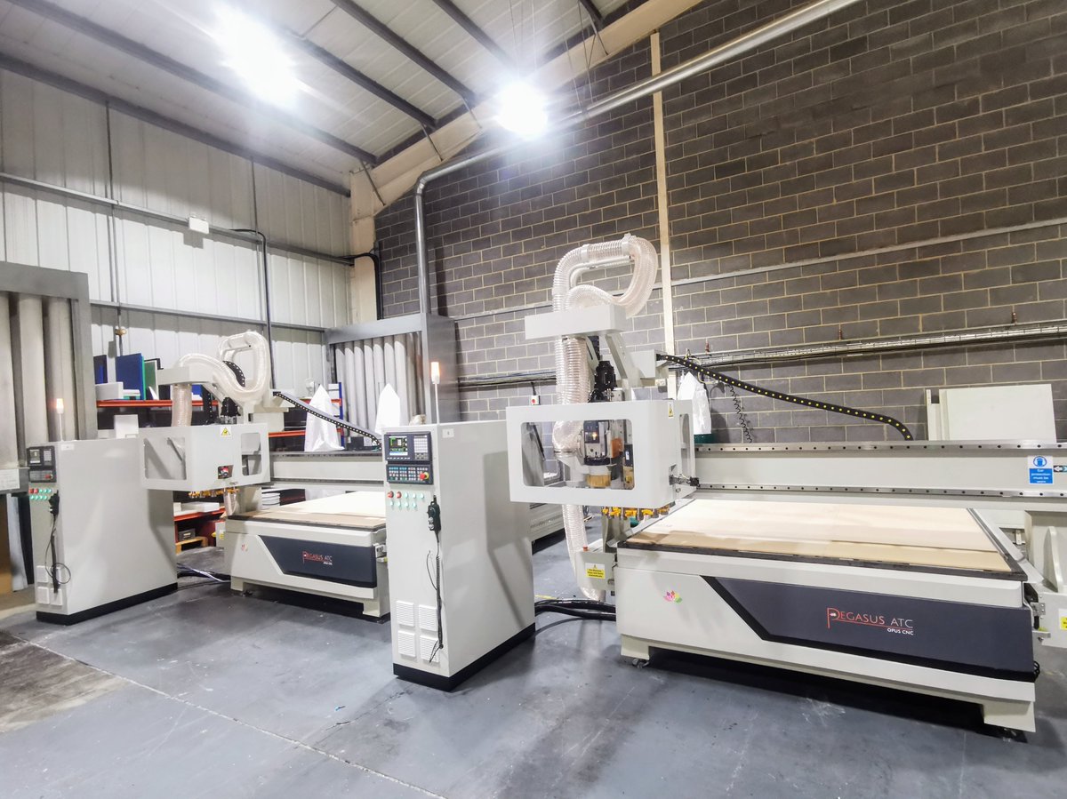 VaplasLtd's tweet photo. Can you tell what it is yet? Our new arrivals are finally unwrapped - 2 brand new Pegasus ATC Opus CNC Routers @ 3x2m. Ready and waiting to process your orders.

Give us a shout on 01924 220050 or at sales@vaplas.com for any machining or turning requirements. https://t.co/lkiaW0yNf8