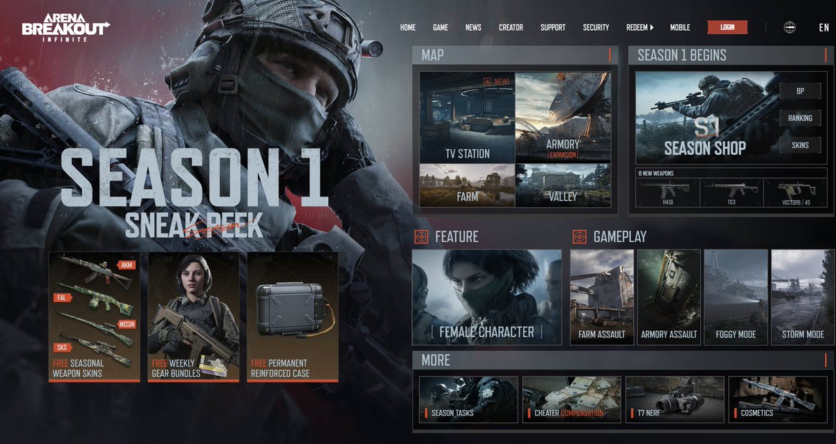 I'm giving away 3 keys to access Arena Breakout Infinite's Season 1 Test Server

Experience Season 1 EARLY by simply:

- Like &amp; Retweet
- Follow <a href="/1ceStream/">1ceStream</a> 

Winners Announced in 24 hours!

<a href="/ArenaBreakoutPC/">Arena Breakout Infinite</a> 
#arenabreakoutpartner