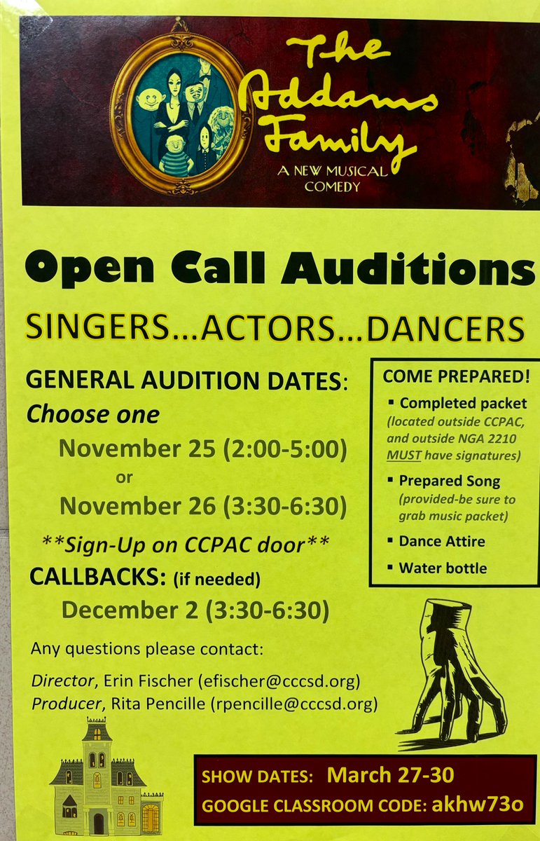 CCCSD_SHS's tweet photo. Announcing the Spring Musical Open Audition… https://t.co/z6LiHPgp28