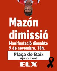 El Col·lectiu Ovidi Montllor se solidaritza amb totes les víctimes i persones afectades per la DANA que ha impactat en quasi 80 municipis del País Valencià. El COM se suma a la manifestació del pròxim dissabte a València per demanar justícia i responsabilitats #Mazóndimissió