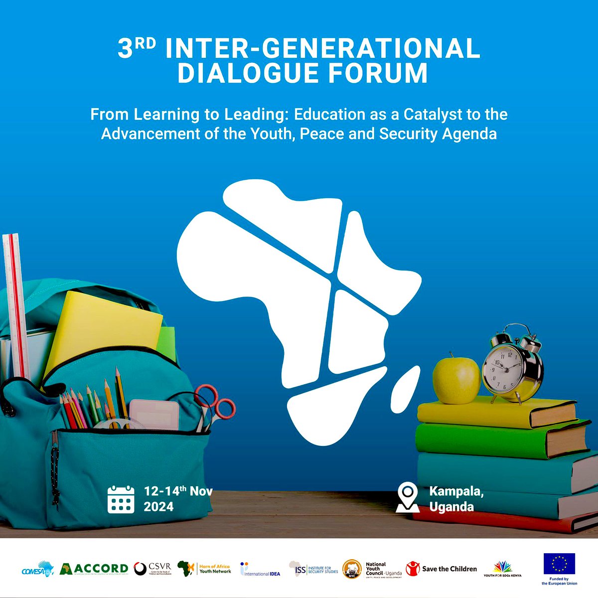 National Youth Council Uganda (@nycofuganda) on Twitter photo We are gearing up for the 3rd Annual COMESA Inter-generational dialogue with partners <a href="/COMESA_GPS/">COMESA Governance, Peace and Security</a> <a href="/SFCG_Kenya/">Search for Common Ground Kenya(@SFCG_Kenya)</a> <a href="/HornofAYN/">Horn of Africa Youth Network</a> from 12-14 November at the Speke Resort Munyonyo Conference Centre
#3rdIGDForum2024 #Education4Peace We are gearing up for the 3rd Annual COMESA Inter-generational dialogue with partners <a href="/COMESA_GPS/">COMESA Governance, Peace and Security</a> <a href="/SFCG_Kenya/">Search for Common Ground Kenya(@SFCG_Kenya)</a> <a href="/HornofAYN/">Horn of Africa Youth Network</a> from 12-14 November at the Speke Resort Munyonyo Conference Centre
#3rdIGDForum2024 #Education4Peace