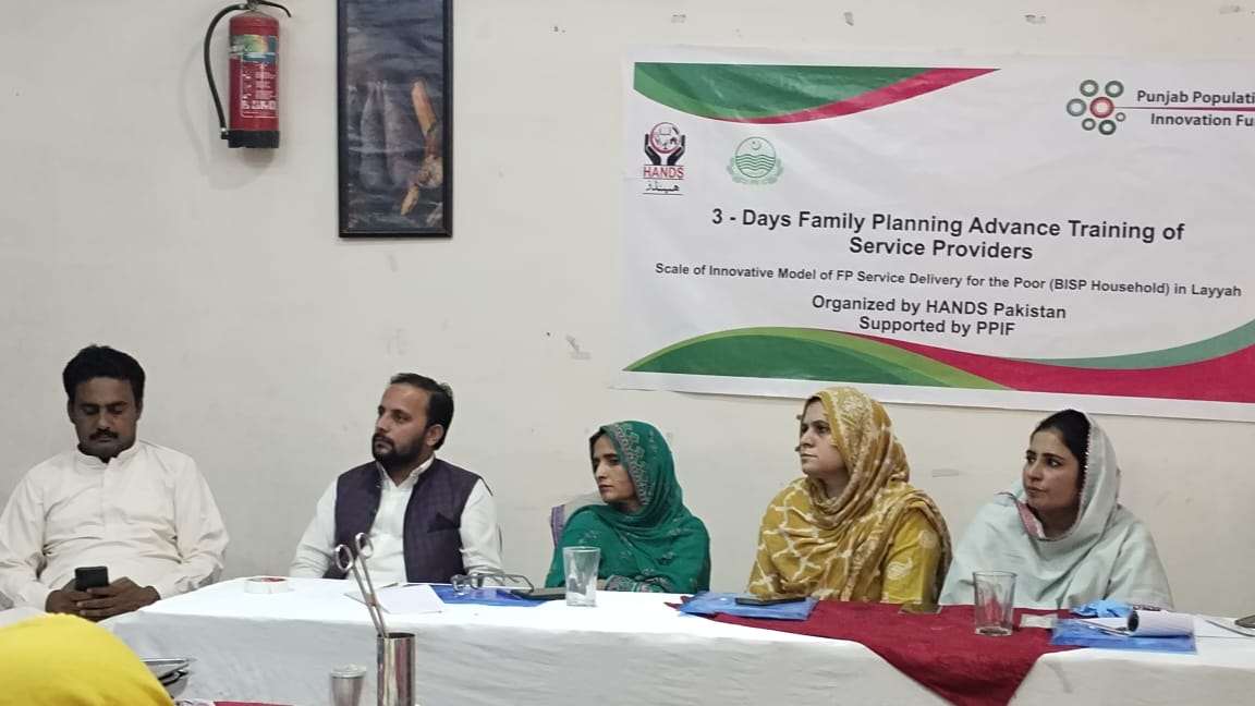 HANDS_Welfare's tweet photo. HANDS Foundation has conducted a 3-day advanced family planning training as part of the Scale-up Family Planning Services to Benazir Income Support Program beneficiaries through the E-Voucher Project in Layyah, https://t.co/AgKXiNN2XL