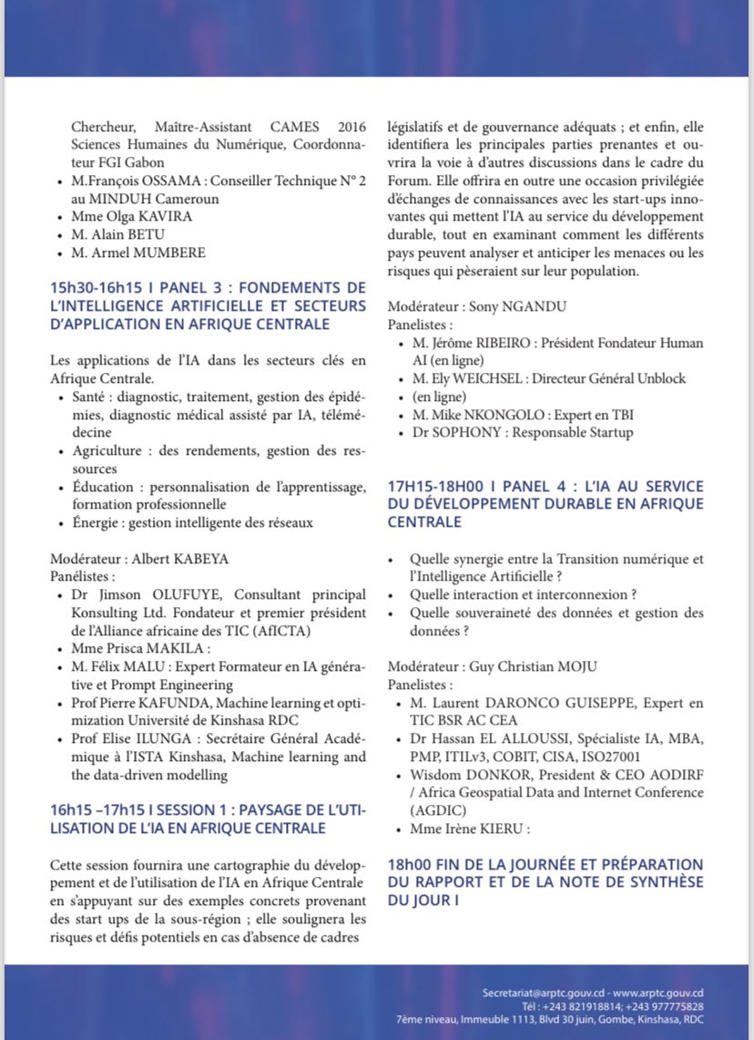 Le Programme de la première journée!!!
#igf #ai #FGIAC2024