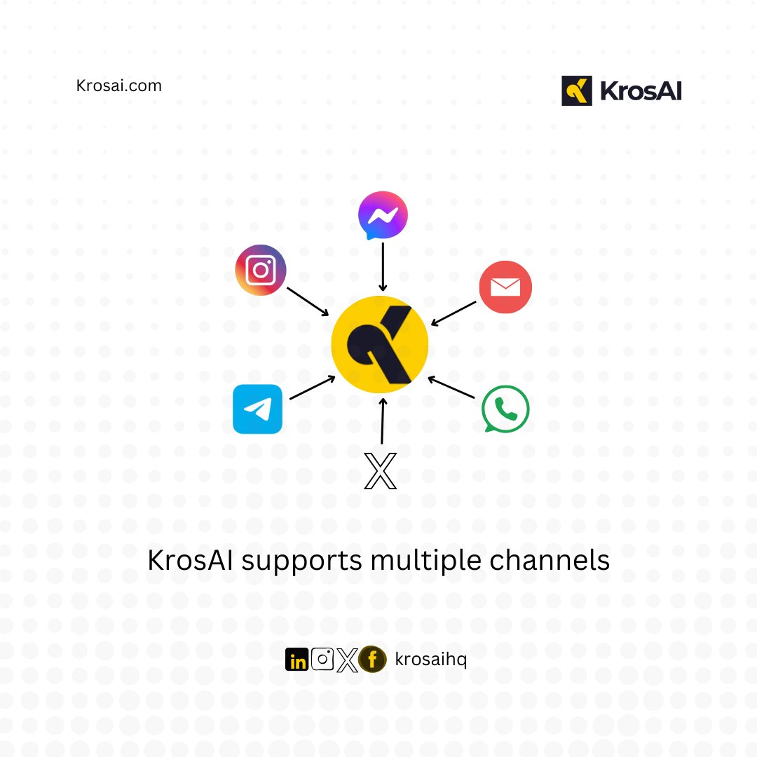With KrosAI, you can effortlessly connect multiple channels.

This means you can handle customer interactions from WhatsApp, Facebook, Instagram, Stripe, and more from one convenient platform.

Talk about ease!

krosai.com