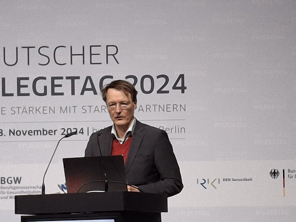 Wohlfahrt Intern (@wohlfahrtintern) on Twitter photo "Die #Pflege kann mehr, als sie in Deutschland darf", sagt Bundesgesundheitsminister <a href="/Karl_Lauterbach/">Prof. Karl Lauterbach</a> auf dem Deutschen #Pflegetag 2024. Er sei überzeugt, dass das #Pflegekompetenzgesetz auch nach dem Aus der Ampelkoalition weiterverfolgt werde. "Die #Pflege kann mehr, als sie in Deutschland darf", sagt Bundesgesundheitsminister <a href="/Karl_Lauterbach/">Prof. Karl Lauterbach</a> auf dem Deutschen #Pflegetag 2024. Er sei überzeugt, dass das #Pflegekompetenzgesetz auch nach dem Aus der Ampelkoalition weiterverfolgt werde.