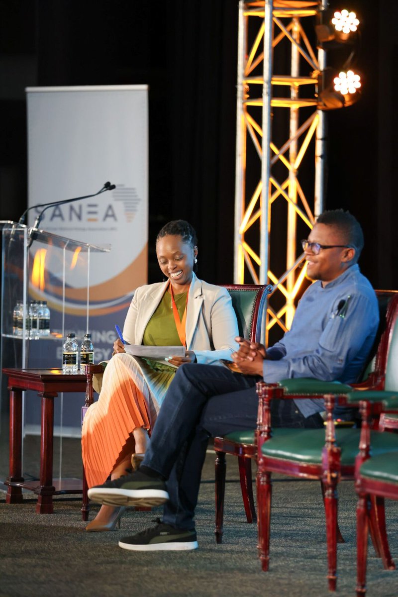 SANEANPC's tweet image. Dineo Tlou is in conversation with Miles Kubheka, CEO of Wakanda Food Accelerator delving into how effective collaboration creates sustainable growth for South Africa. 🌍🚀

#SANEACon24 #EnergyLeadership