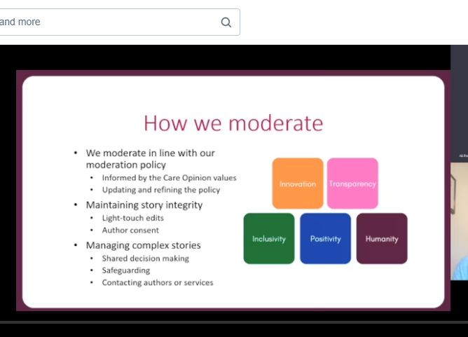 careopinion's tweet photo. If you would like to know more about our moderation process we held a session previously detailing it during our Autumn Conference 2022 you can find it here:
https://t.co/E0h9NMN3Nz

#COconf24 https://t.co/tuI3UxXK4p