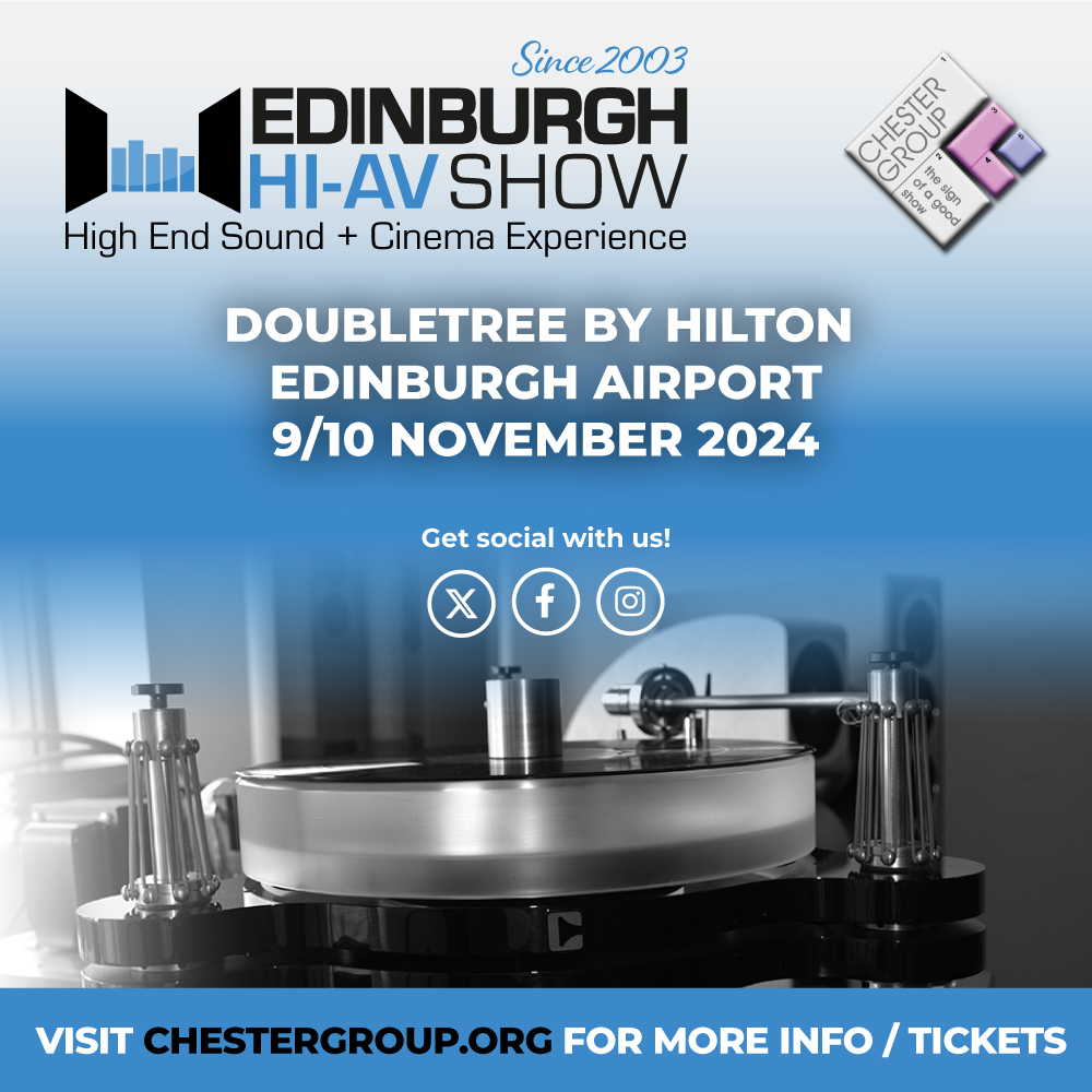With only two days to go until we witness the relaunch of this long awaited show for Scotland.
With over 70 top audio brands on display, and a large number of UK Premiers, it's not too late to download your discounted tickets.
Read all about it here
chestergroup.org
